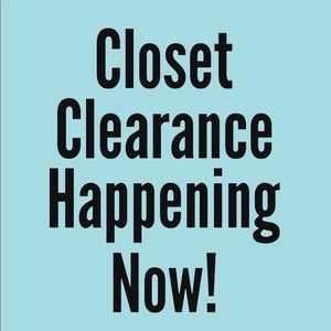 Closet Clearance